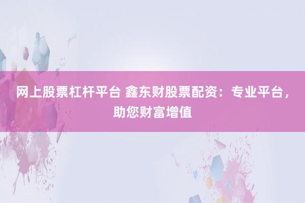 网上股票杠杆平台 鑫东财股票配资：专业平台，助您财富增值