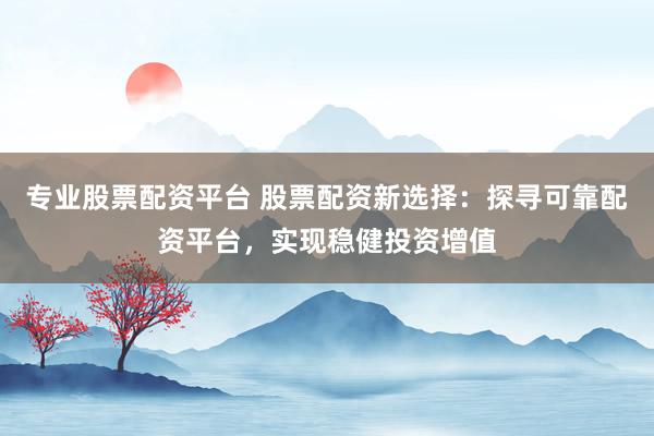 专业股票配资平台 股票配资新选择：探寻可靠配资平台，实现稳健投资增值