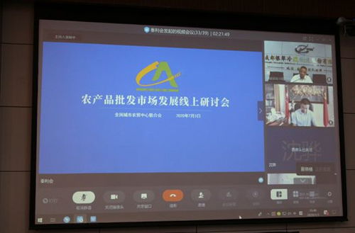 成都银犁冷链物流公司董事长谢彬参加农产品线上研讨会